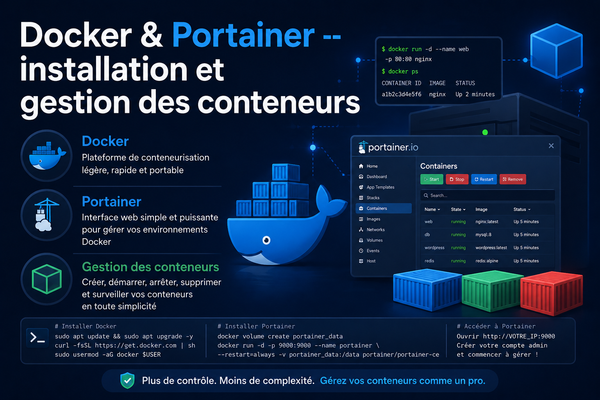 Docker & Portainer — installation et gestion des conteneurs